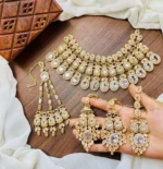 Zircon bridal set with jhumar - Image 8