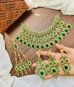 Zircon bridal set with jhumar - Image 5