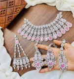 Zircon bridal set with jhumar - Image 3