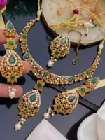 Gold plated necklace set