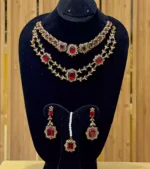 Double line necklace set