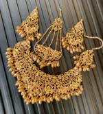 Zircon bridal set with jhumar - Image 6