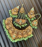 Zircon bridal set with jhumar - Image 4