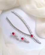 Elegant zircon necklace set - Image 4