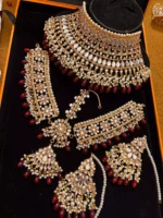 Kundan bridal set with matha patti