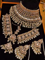 Kundan bridal set with matha patti - Image 3