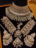 Kundan bridal set with matha patti - Image 5