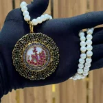 Calligraphy pendant set with maala - Image 5