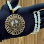 Calligraphy pendant set with maala - Image 2