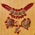 Zircon choker set with teeka