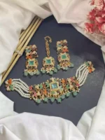 Noratan choker set with teeka - Image 4