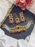 Noratan choker set with teeka - Image 4