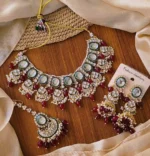Jaipuri kundan necklace set