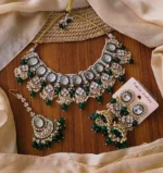 Jaipuri kundan necklace set - Image 4