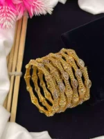 Gold plated 6pcs bangle set