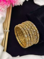 Gold plated 6pcs bangles set