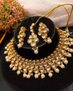Indian kundan bridal set with back meenakari