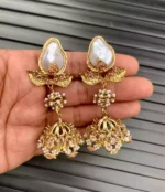 Mother of pearl jhumki - Image 8