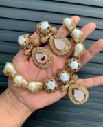 Crafted mother of pearl necklace set - Image 4