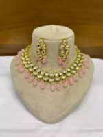 Indian kundan set with back meena - Image 6