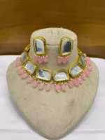 Indian kundan set with back meena