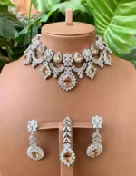 Zirconia bridal set with teeka - Image 7