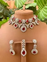 Zirconia bridal set with teeka