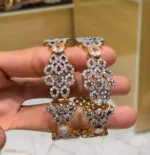 Rhodium openable bangle pair - Image 10