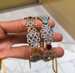 Rhodium openable bangle pair - Image 8