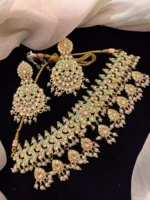Kundan meena choker set - Image 4