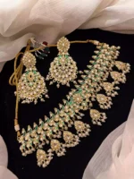 Kundan meena choker set - Image 3