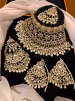 Kundan bridal set with jhumar