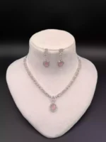 Indian zircon necklace set - Image 5