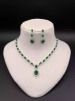 Indian zircon necklace set