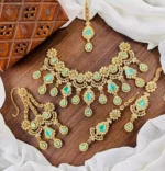 Zircon bridal set with jhumar - Image 9