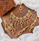 Zircon bridal set with jhumar - Image 6