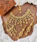 Zircon bridal set with jhumar - Image 4