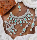 Zircon bridal set with jhumar - Image 3