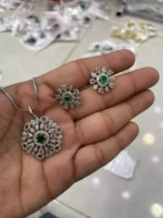 Delicate zircon pendant set - Image 4