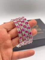 American diamond 4pcs bangles set - Image 4