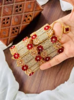 Zircon openable bangle pair