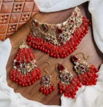 Handmade designer bridal set - Image 3