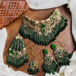 Handmade designer bridal set - Image 2