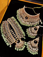 Kundan bridal set with maatha patti - Image 5