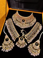 Kundan bridal set with maatha patti - Image 2