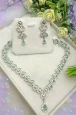 Indian zircon necklace set - Image 5