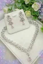 Indian zircon necklace set