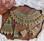 Heavy bridal set with jhumar - Image 5