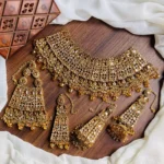 Heavy bridal set with jhumar - Image 6