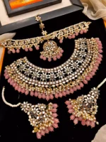 Kundan bridal set with maatha patti - Image 2